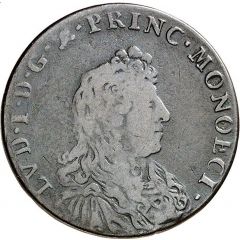 Pezzetta ou 3 sols à la croix Louis 1er