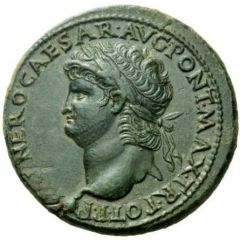 Sestertius - Nero CONG I DAT POP S C, Minerva and Liberalitas