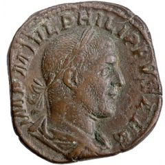 Sestertius - Philippus I ANNONA AVGG S C, Annona