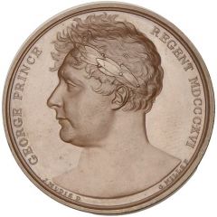 Medal - George III Treaty of Paris, bronze