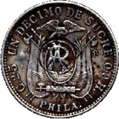 1 Décimo Galapagos Counterstamp