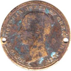 Medallion - Queen Victoria ascended the throne 1837