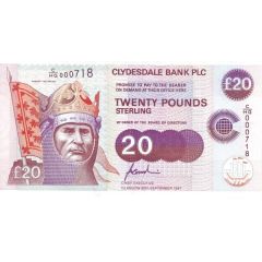 20 Pounds Clydesdale Bank - Commonwealth Heads of Government Meeting