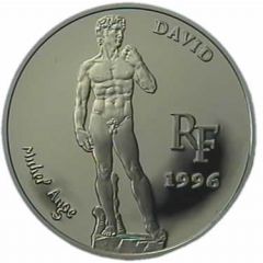 10 Francs / 11/2 Euro David by Michelangelo