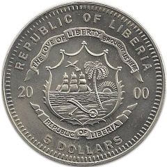 5 Dollars Man on the Moon, with `5 DOLLARS`