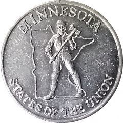 Token - Shell’s States of the Union Coin Game, Version 2 Minnesota / Virginia