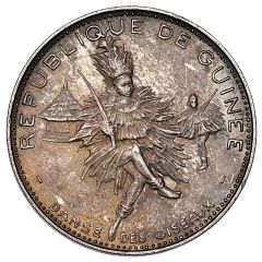500 Francs Guinéens Oiseaux Dancers, Obverse Trial