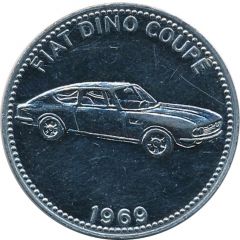 Shell Token - Famous Sports Cars Fiat Dino Coupé 1969