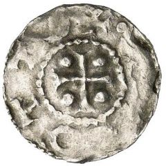 Denier - Immobilization in the name of Otto III Dinant mint