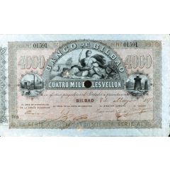 4000 Reales de Vellón Banco de Bilbao