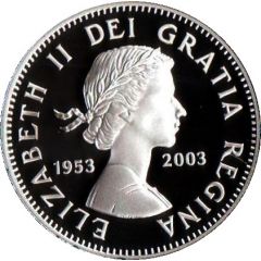 1 Dollar - Elizabeth II Voyageur - Coronation of Queen Elizabeth II