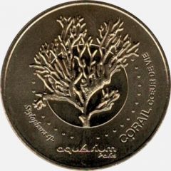 Jeton touristique - Monnaie de Paris - Aquarium de Paris - Corail