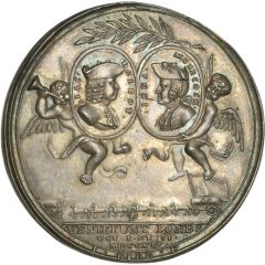 Medal - George II Capture of French Treasure Ships, silver