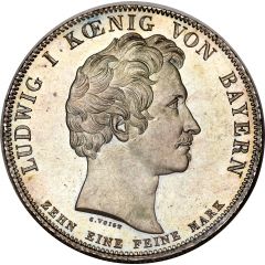 1 Conventionsthaler - Louis I Geschichtstaler, Prince Otto