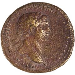Sestertius - Trajan S P Q R OPTIMO PRINCIPI S C, Victory