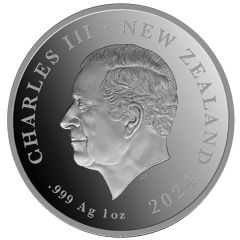 1 Dollar - Charles III Fuller Portrait - Cave Taniwha, Silver Proof