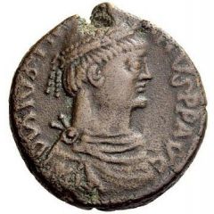 40 Nummi - Justinian I Rome, ☩M✶