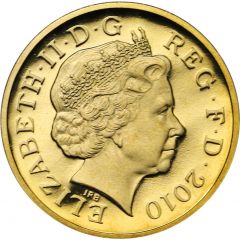 1 Pound - Elizabeth II 4th portrait, Royal Shield