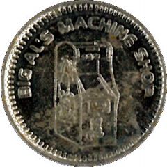 Amusement Token - Big Al`s Machine Shop