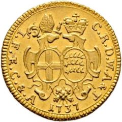 1 Ducat - Charles Rudolph and bishop John Francis Schenk of Württemberg