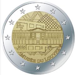 2 Euros Louvre Museum