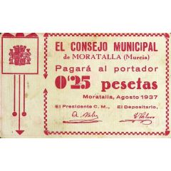 0.25 Pesetas Moratalla
