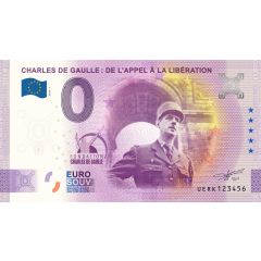 0 Euro - Charles de Gaulle : de l`Appel à la Libération