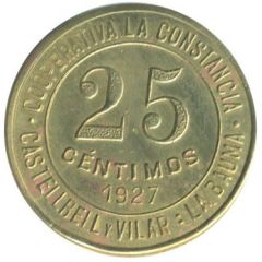 25 Centimos - Cooperativa La Constancia