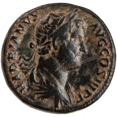 Sestertius - Hadrian NILVS S C, Nilus