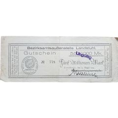 5 000 000 Mark Landstuhl, Bezirksamtsaußenstelle