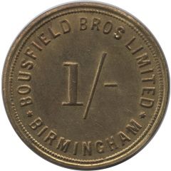 1/- Brousfield Bros Limited Birmingham