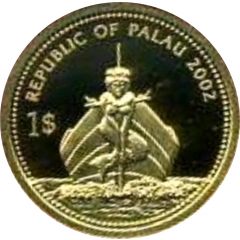 1 Dollar Pufferfish, Gold Proof Issue