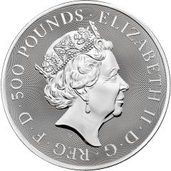 500 Pounds - Elizabeth II The Queen`s Beasts Completer, 1 Kilo Fine Silver