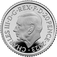 20 Pence - Charles III 1/10 oz Fine Silver