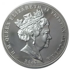 5 Pounds - Elizabeth II Remembrance Day, Silver Plated