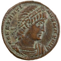 Nummus - Constantinus I GLORIA EXERCITVS, Constantinopolis