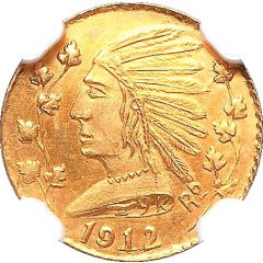 1 Dollar - British Columbia Gold Indian head