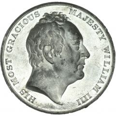 Medal - William IV Death, white metal