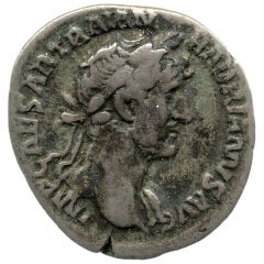Denarius - Hadrian P M TR P COS III LIBERAL AVG III, Liberalitas