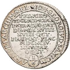 ⅙ Thaler - John George IV Death