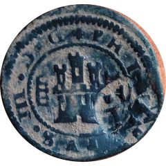 6 Maravedis - Felipe IV countermark