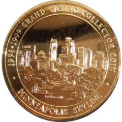 Grand Casino Collector Coin Minneapolis Skyline