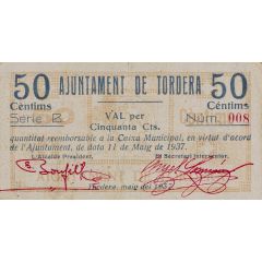 50 Céntimos Tordera