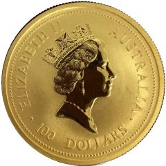 100 Dollars - Elizabeth II 3rd Portrait - Australian Nugget - Gold Bullion Coin
