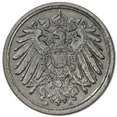 1 Pfennig - Wilhelm II type 2 - small shield - Pattern