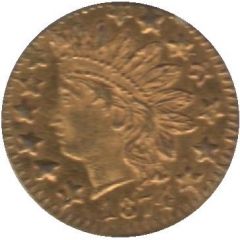 1/4 Dollar - California Gold Round