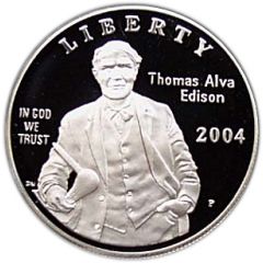 1 Dollar Thomas Alva Edison