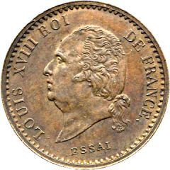 10 Centimes - Louis XVIII Pattern