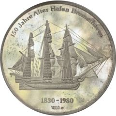 Medal - 150 years of the port at Bremerhaven