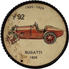 Token - Jell-O #92, Bugatti